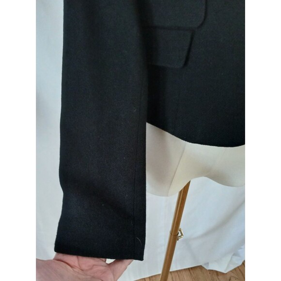 Moda International Women's Wool Blend Size 8 Blazer Jacket Button Up Black Work - Picture 4 of 8